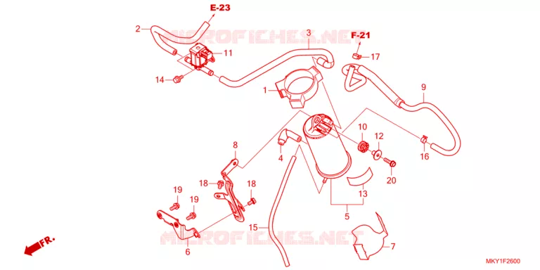 GAS RECYCLINGSYSTEEM Honda MOTO 650 CB 2023  CB650RAP