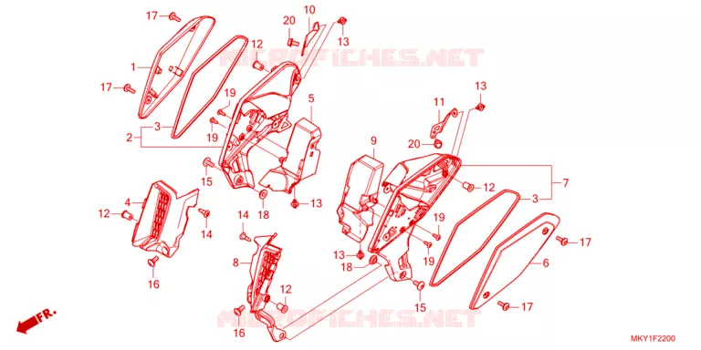 RADIATOR VERSTIJVING Honda MOTO 650 CB 2023  CB650RAP