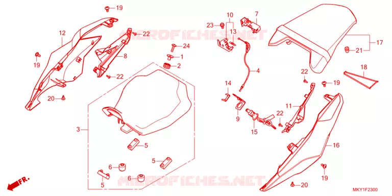 STROOMLIJNKAP Honda MOTO 650 CB 2023  CB650RAP