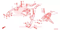 ACHTERSPATBORD  voor Honda XRE 300 2013