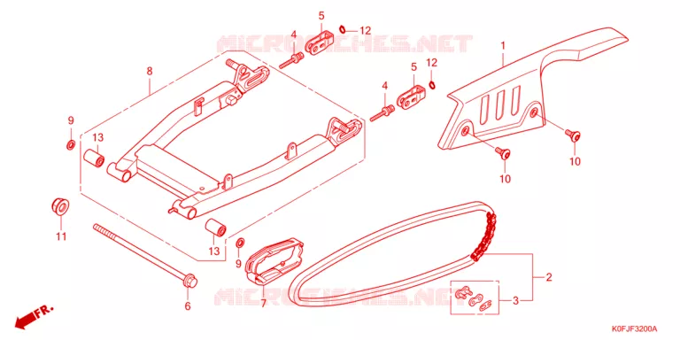 ACHTERBRUG Honda MOTO 125 MONKEY 2024  Z125MAS