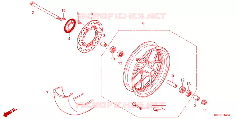 VOORWIEL Honda MOTO 125 MONKEY 2025  Z125MAS