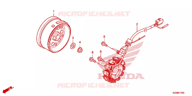 ALTERNATORE Honda MOTO 110 CD 2014  CB110CME