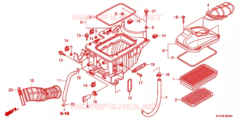 LUCHTFILTER Honda MOTO 150 GL 2012  GL1501WHC