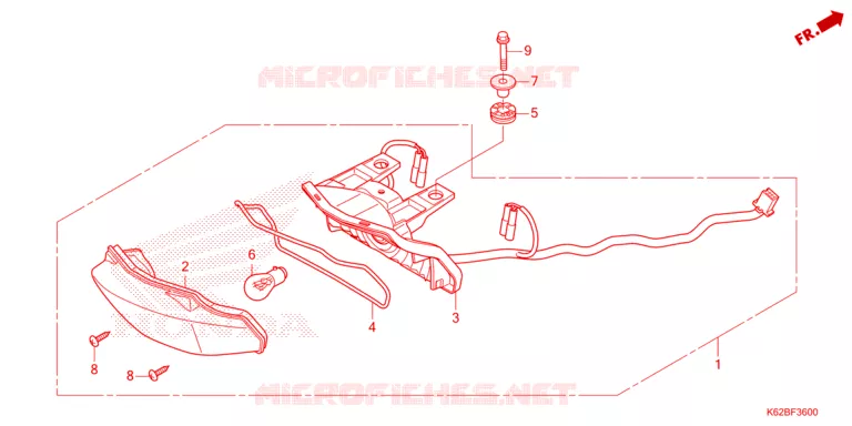 ACHTERLICHT Honda MOTO 110 POP 2023  RF110K