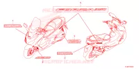 EMBLEEM/STREEP voor Honda FORZA 350 2024