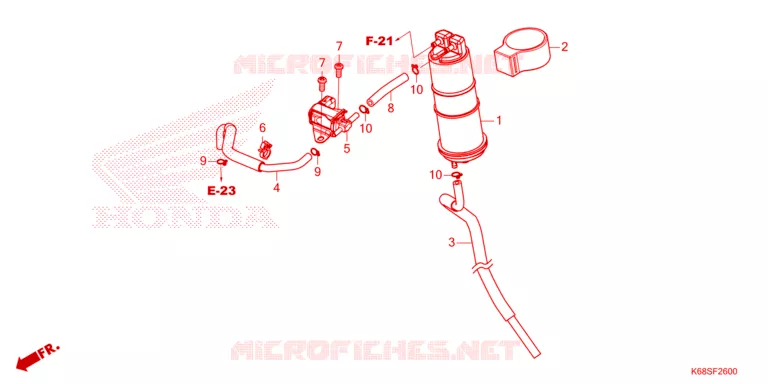 GAS RECYCLINGSYSTEEM Honda MOTO 190 XR 2025  XRE190AWS