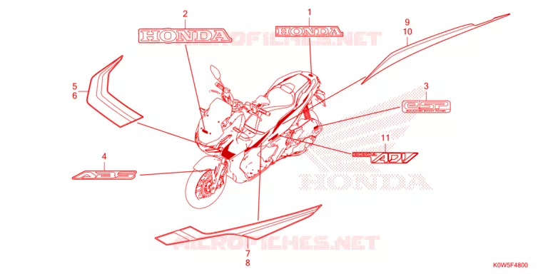 EMBLEEM/STREEP Honda SCOOTER 150 ADV 2023  ADV150AP