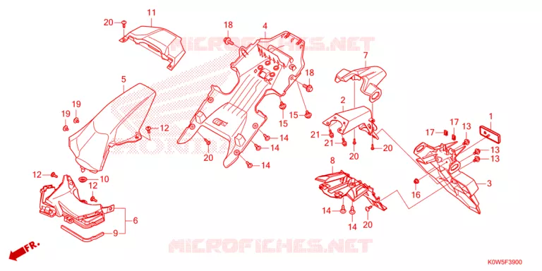 ACHTERSPATBORD  Honda SCOOTER 150 ADV 2021  ADV150AM