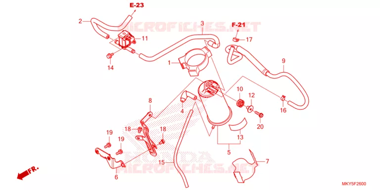 GAS RECYCLINGSYSTEEM Honda MOTO 650 CB 2023  CB650RAP