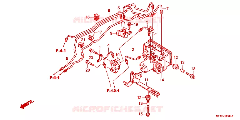 ABS MODULATOR Honda MOTO 600 HORNET 2012  CB600FAC_BR