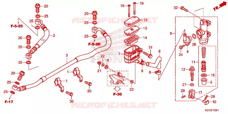 REMPOMP ACHTER Honda MOTO 250 CB 2021  MC250AM