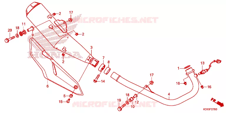 UITLAATDEMPER Honda MOTO 250 CB 2021  MC250AM