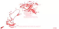 ACHTERSPATBORD  voor Honda PCX 150 ABS SPORT 2019
