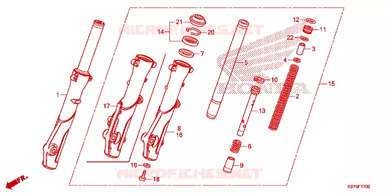 VOOR VORK Honda SCOOTER 150 PCX 2021  WW150M