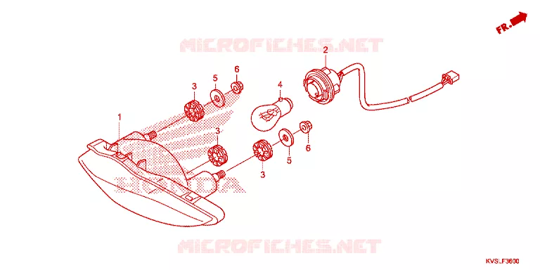 ACHTERLICHT Honda MOTO 160 CG 2020  CG160EXL