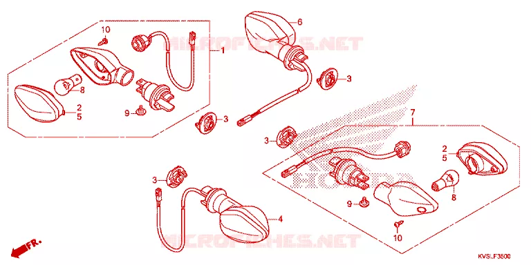 KNIPPERLICHT Honda MOTO 160 CG 2021  CG160ESL