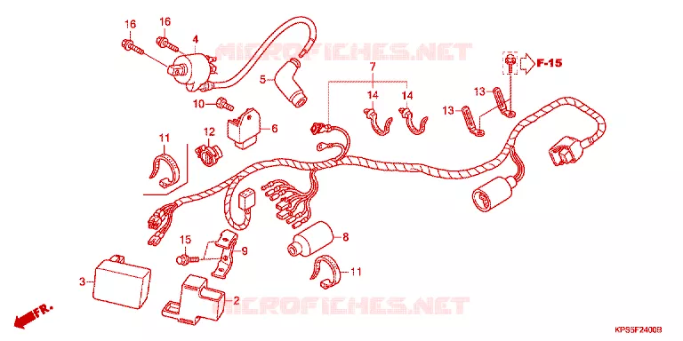 BEDRADINGSBUNDEL Honda MOTO 230 CRF 2014  CRF230FC