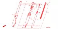 VOOR VORK voor Honda CG 125 FAN 2009