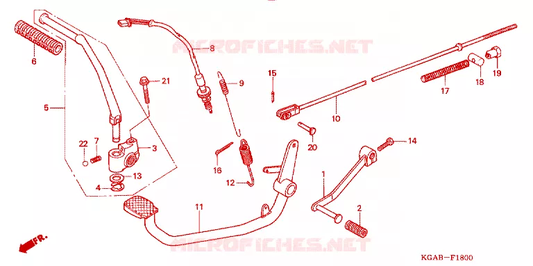 PEDAAL/KICKSTARTER ARM Honda MOTO 125 CG 2009  CG125KS8