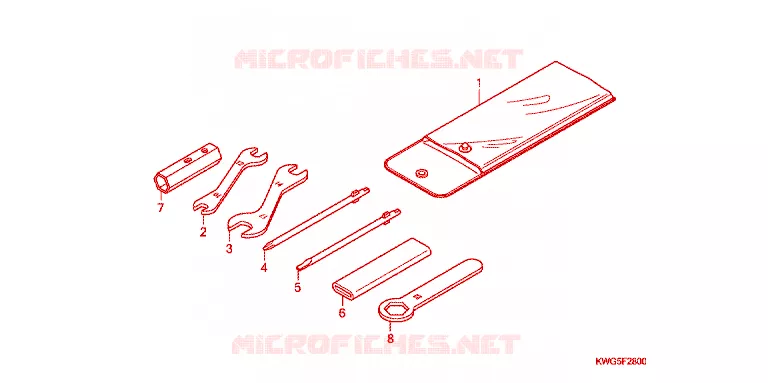 GEREEDSCHAP Honda MOTO 125 CG 2011  CG125CESB