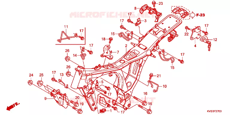 FRAME CHASSIS Honda MOTO 150 CG 2012  CG150ESDC