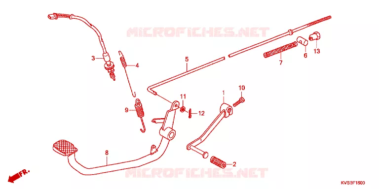PEDAAL/KICKSTARTER ARM Honda MOTO 150 CG 2012  CG150ESDC