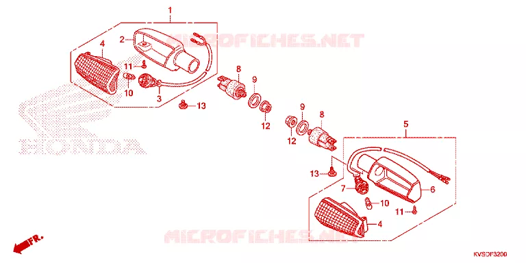 KNIPPERLICHT Honda MOTO 150 CG 2013  CG150ESDD_6BR