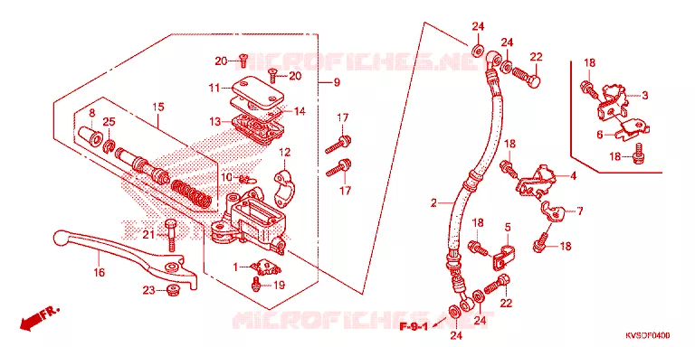 REMPOMP VOOR Honda MOTO 150 CG 2013  CG150ESDD_6BR