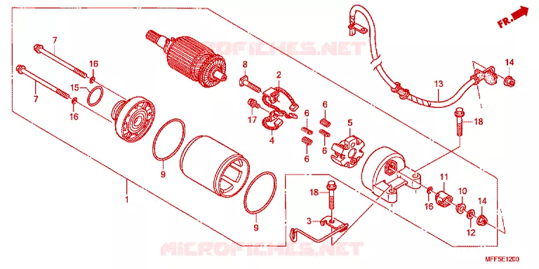 STARTMOTOR Honda MOTO 700 TRANSALP 2012  XL700VC