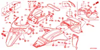 ACHTERSPATBORD  voor Honda TRANSALP 700 2013