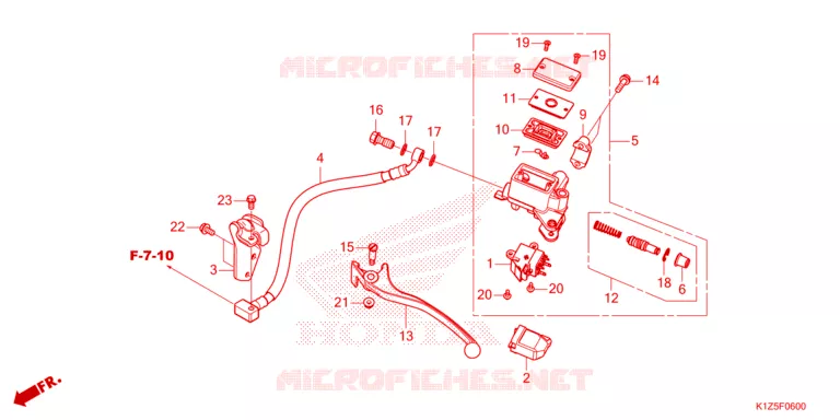 REMPOMP ACHTER Honda SCOOTER 160 PCX 2024  WW160AP