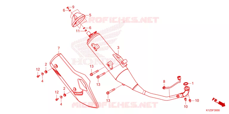 UITLAATDEMPER Honda SCOOTER 160 PCX 2023  WW160AP