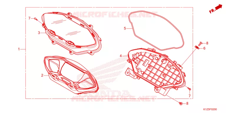 COMBINATIEMETER Honda SCOOTER 160 PCX 2024  WW160ADP