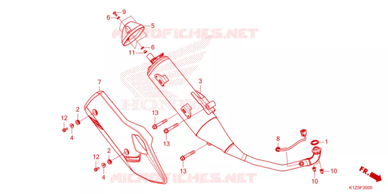 UITLAATDEMPER Honda SCOOTER 160 PCX 2024  WW160ADP