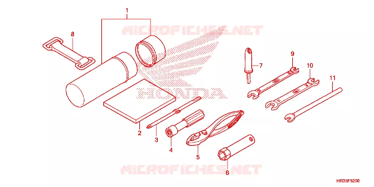 GEREEDSCHAP Honda ATV 420 FOURTRAX 2021  TRX420FM1H
