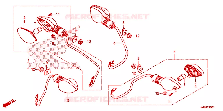 KNIPPERLICHT Honda MOTO 190 XR 2020  XRE190AL