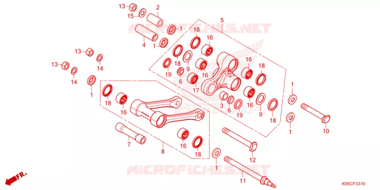 --- CUSHION ARM Honda MOTO 250 CRF 2025  CRF250RWES