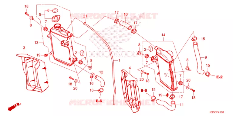 RADIATOR Honda MOTO 250 CRF 2025  CRF250RWES