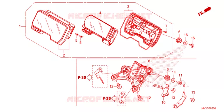 COMBINATIEMETER Honda MOTO 650 CBR 2023  CBR650RAP