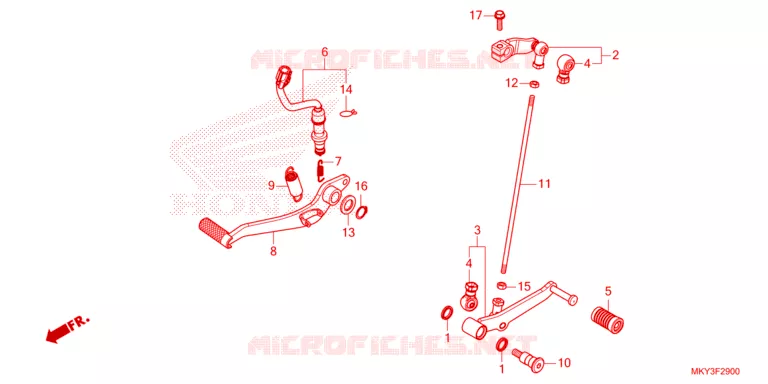 PEDAAL Honda MOTO 650 CB 2023  CB650RAP