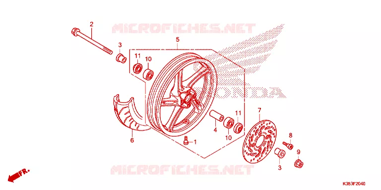 VOORWIEL Honda SCOOTER 125 PCX 2017  WW125SH
