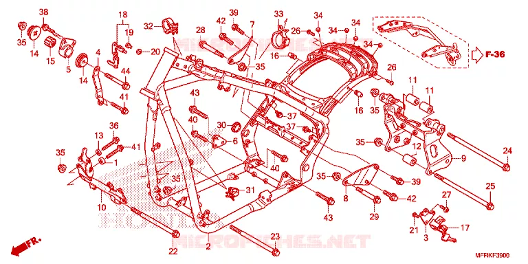 FRAME CHASSIS Honda MOTO 1300 VT 2025  VT1300CXAS