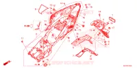 ACHTERSPATBORD  voor Honda CBR 500 R 2025