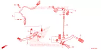 PEDAAL voor Honda CBR 500 R 2025