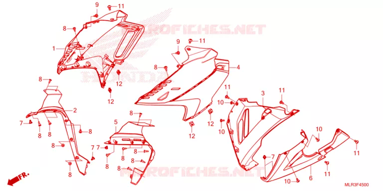MIDDENKAP Honda MOTO 500 CBR 2025  CBR500RAS