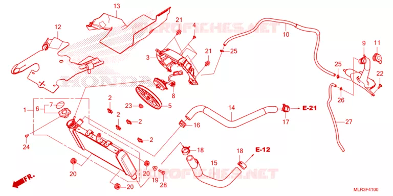 RADIATOR Honda MOTO 500 CBR 2025  CBR500RAS