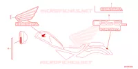 EMBLEEM/STREEP voor Honda REBEL 500 TOURING 2025