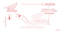 EMBLEEM/STREEP voor Honda REBEL 500 TOURING 2025