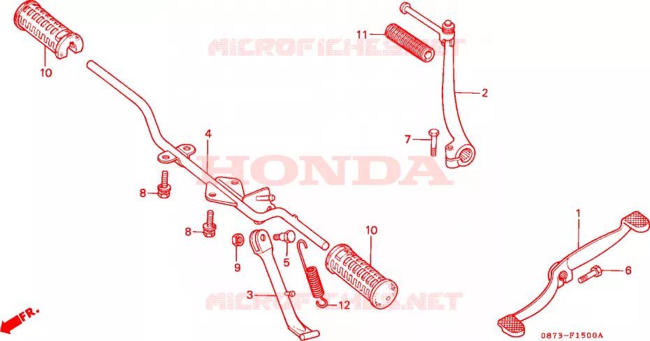 OPSTAP/KICKARM/ WISSEL PEDAAL Honda MOTO 70 CUB 1993  C70ZP
